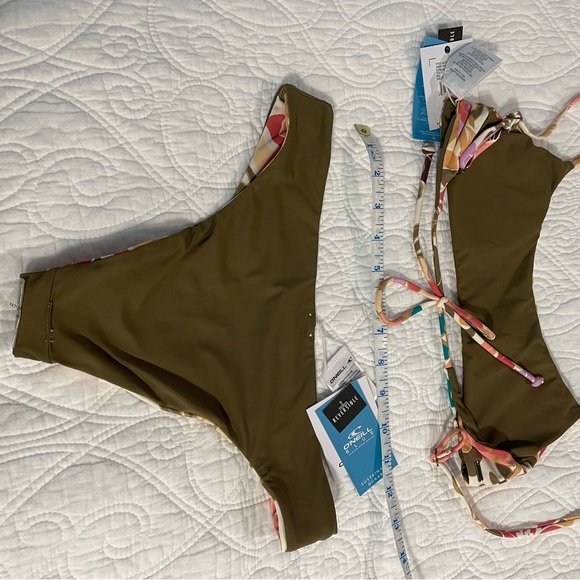 O’Neill MEADOW FLORAL Surfside Reversible Bralette Bikini size Small - Picture 8 of 12